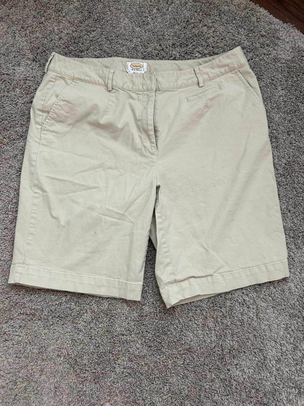 Talbots Beige/Tan Classic Chino Bermuda Shorts